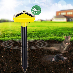 EPA approved 3rd Generation T1 Solar Mole Repellent Sonic Spike Gopher Mouse Repeller Vole Chaser Pest Deterrent IP67 Waterproof