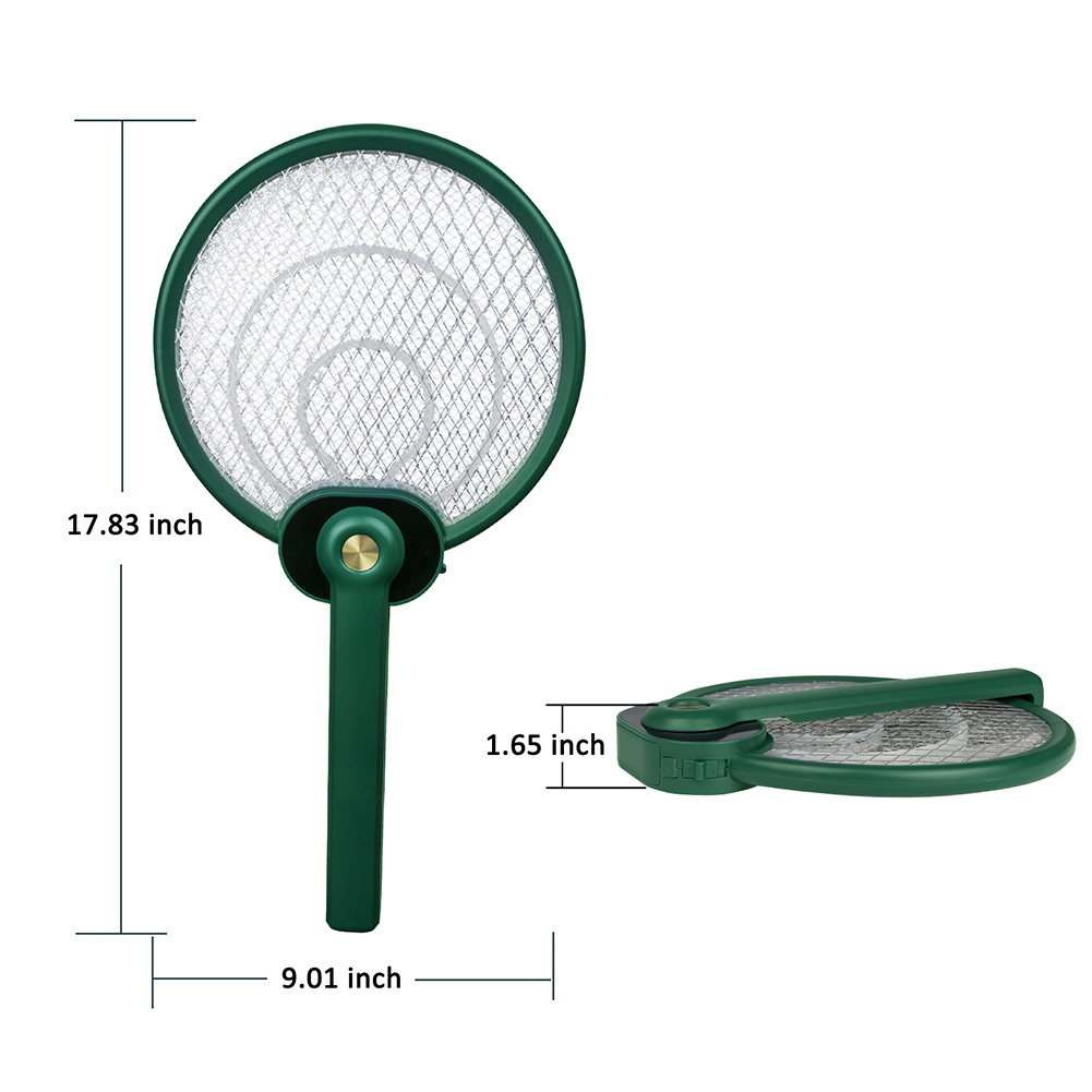 Good Quality Mosquito Trap Electric Fly Swatter Mosquitoes Zappers Indoor Outdoor Mosquito Bat Simple Storage Bug Zapper Racket