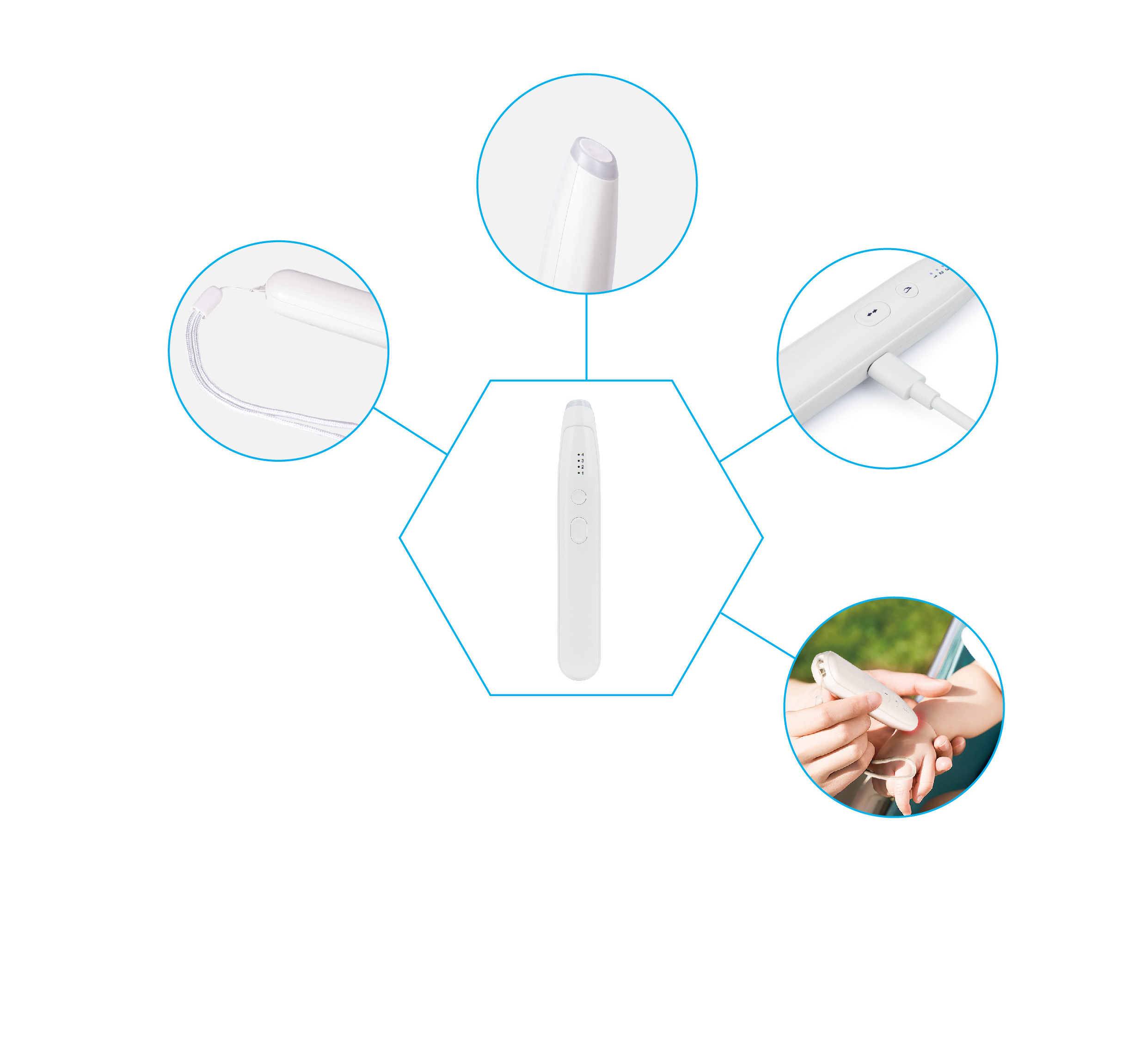 2024 New Design friendly Smart Insect Mosquito Bite Itch Relief Healer Reusable Soothe Itching Smart Electric Bite Itch Healer