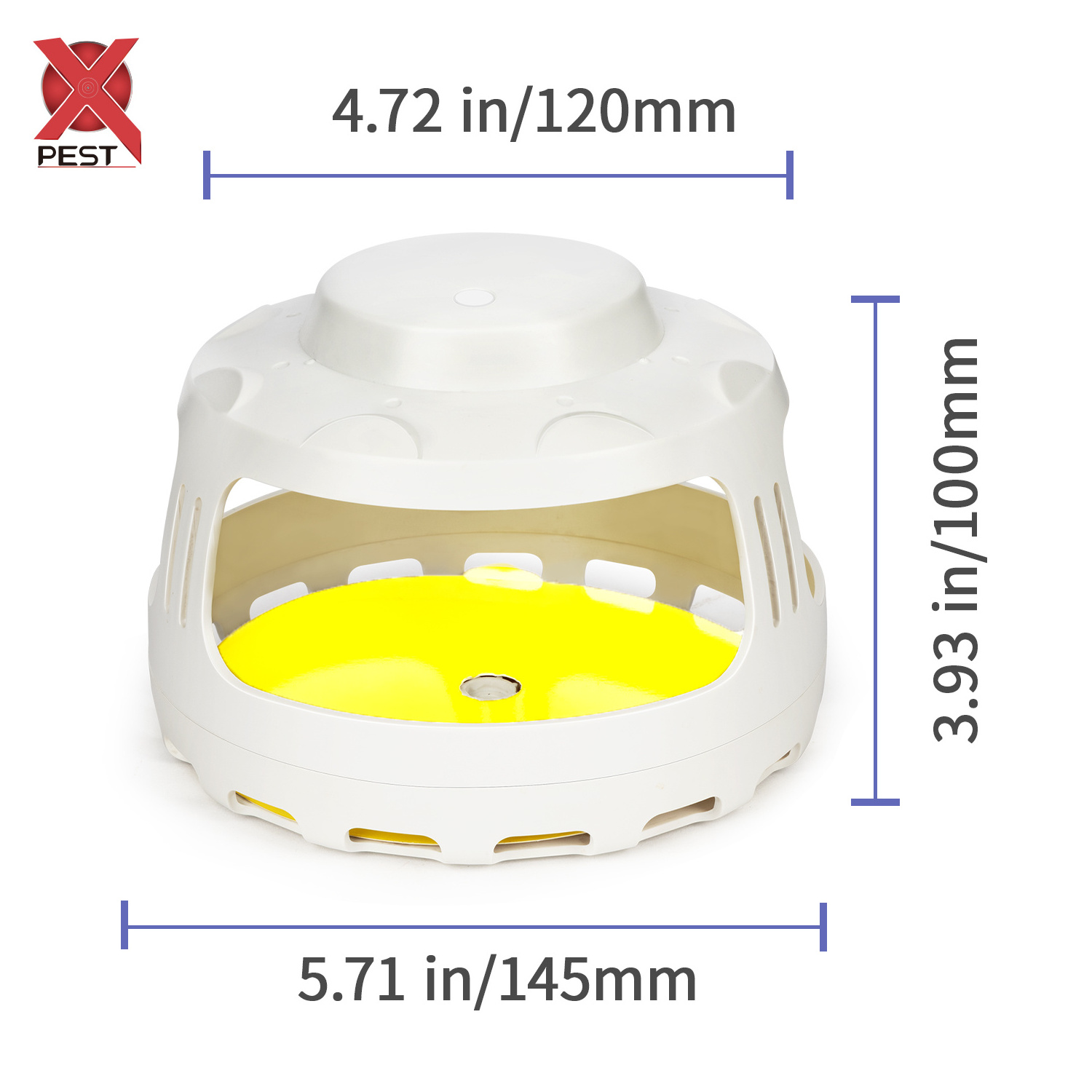 X-Pest Newest Electric fly bug zapper warm and cold Light Attract Mosquito sticky fly trap in Battery-Operated Fly Trap