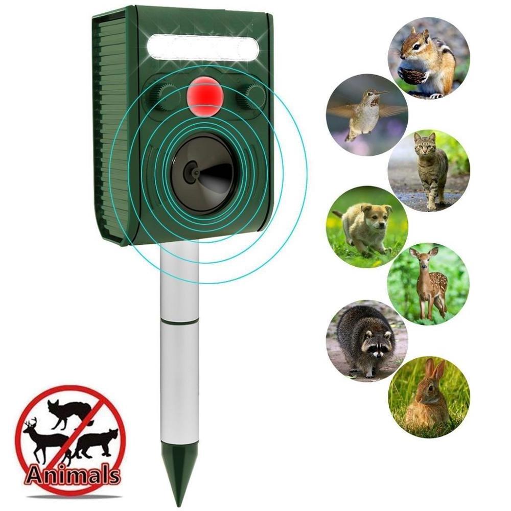 Vensmles Hoont Powerful Solar Battery Powered Ultrasonic Outdoor Pest and Animal Repeller - Motion Activated [UPGRADED VERSION]