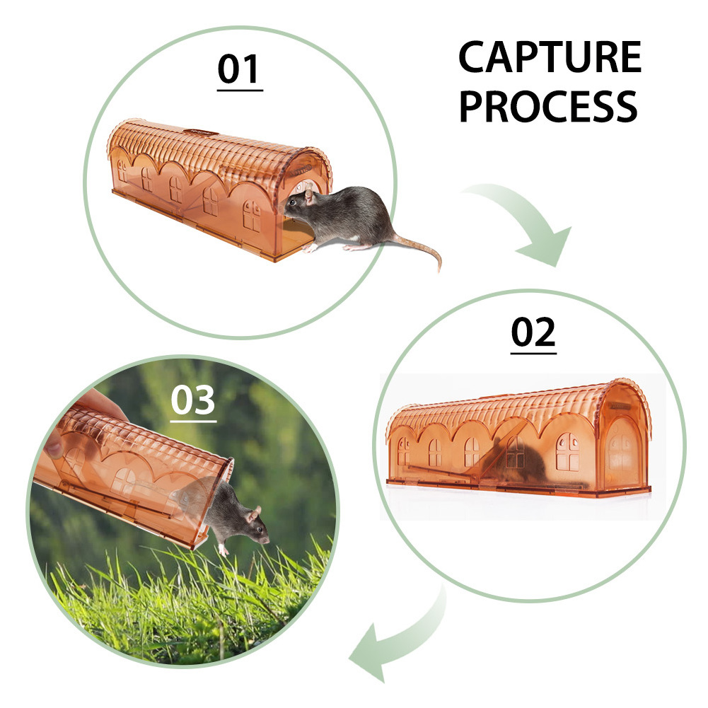 Cheap price plastic brown color rodent rat trap mice mouse catcher