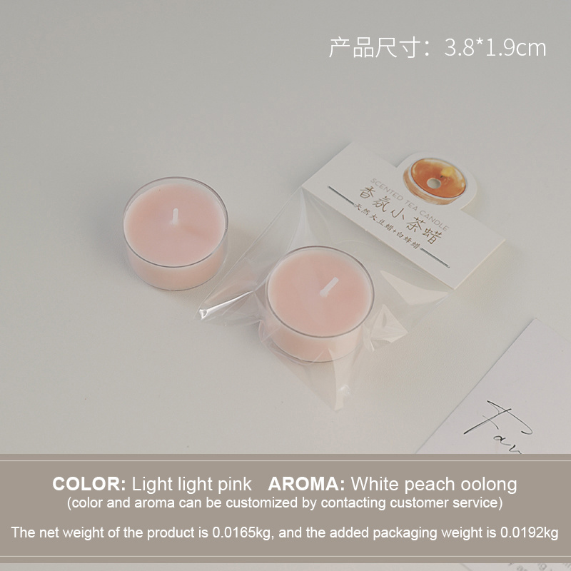 scented aromatic and decorative candle soy wax round tealight Aromatherapy candle ornaments Candle Sets Wedding Home Decoration