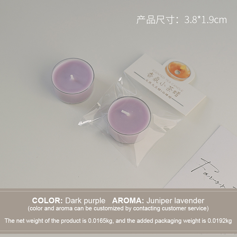 scented aromatic and decorative candle soy wax round tealight Aromatherapy candle ornaments Candle Sets Wedding Home Decoration