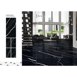 24x48 Good One Wholesale Vitrified House 600x1200mm Marble for Floor Porcelain 2x4 Porcelanato Fantasy Black Ceramic Wall Tiles