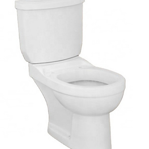 Toilet Bowl Washroom Ceramic Water Inlet On Tank Side Two Piece Toilet Restroom Ghana Twyford WC Water Closet