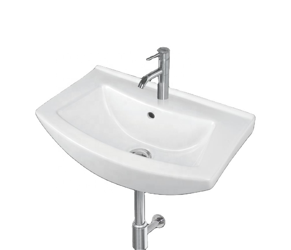 Globally Supply Bathroom Use Sanitary Ware White Ceramic High Quality Wall Hung Wash Basin