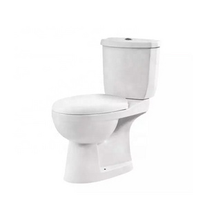 Guangzhou High Quality Ceramic Aqua Sanitary Ware Two Piece Water Closet Public Toilet With Dual Flushing Water Closet Seat