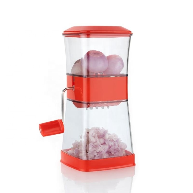 Kitchen Chilli Grinder Veggies garlic Onion Cutter food Processor Manual Hand Crank Vegetable Chopper