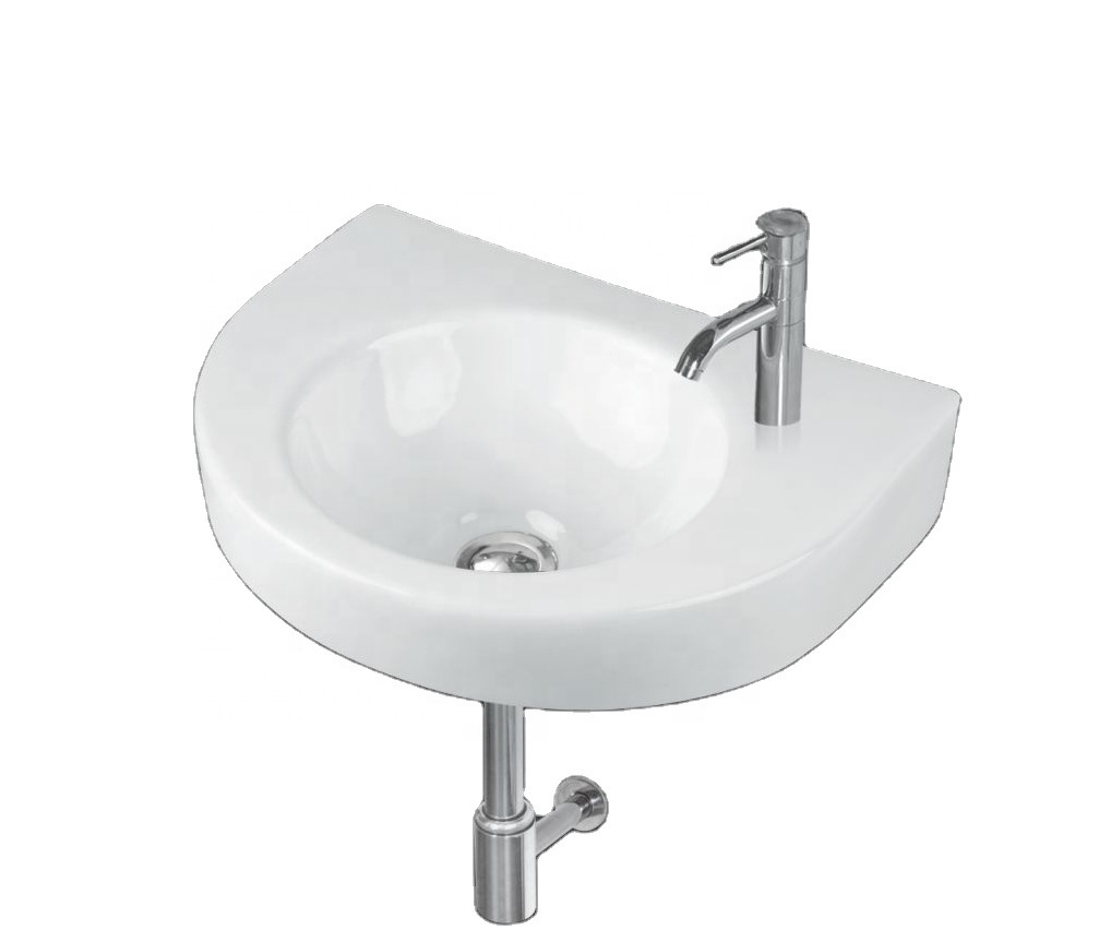 Globally Supply Bathroom Use Sanitary Ware White Ceramic High Quality Wall Hung Wash Basin