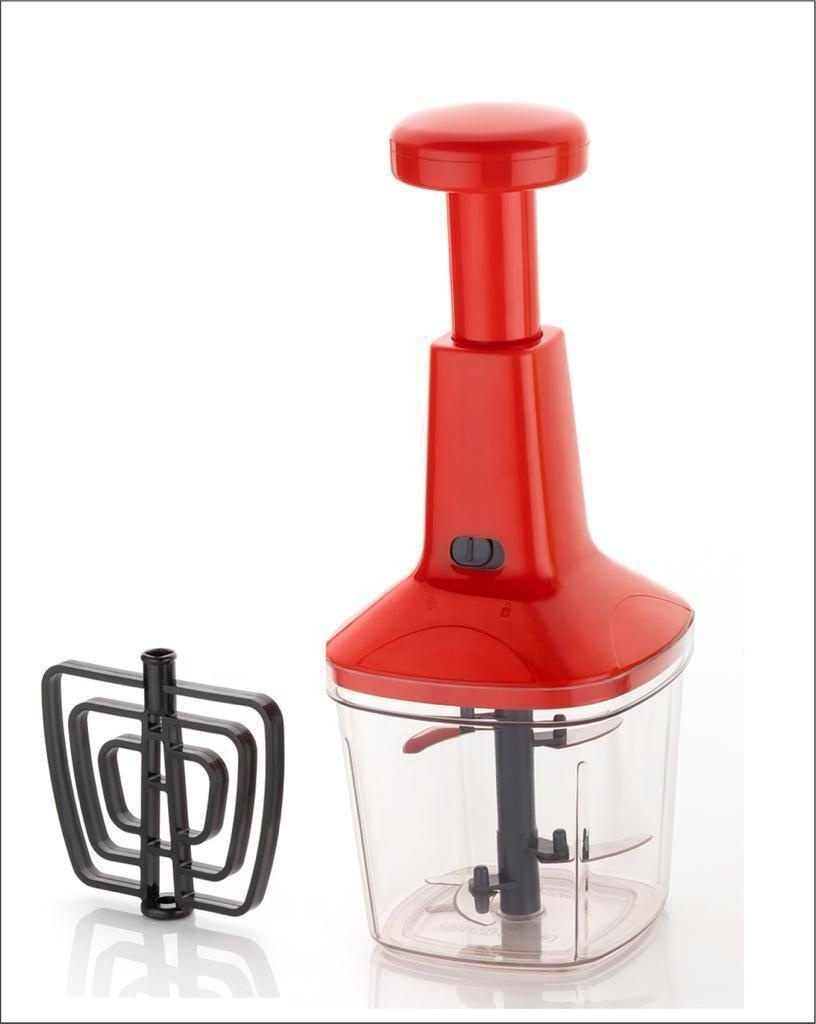 Portable Manual Hand Food Processor Onion Pulling Slicer Salad Vegetable Chopper with storage box