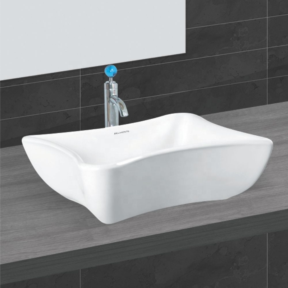 Onix Model Factory Price Bathroom Table Top Cabinet Basin Sink Ceramic Bathroom Sanitary Wares Marble Sink Wall Mounted Sink