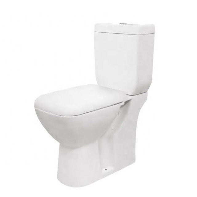 Guangzhou High Quality Ceramic Aqua Sanitary Ware Two Piece Water Closet Public Toilet With Dual Flushing Water Closet Seat