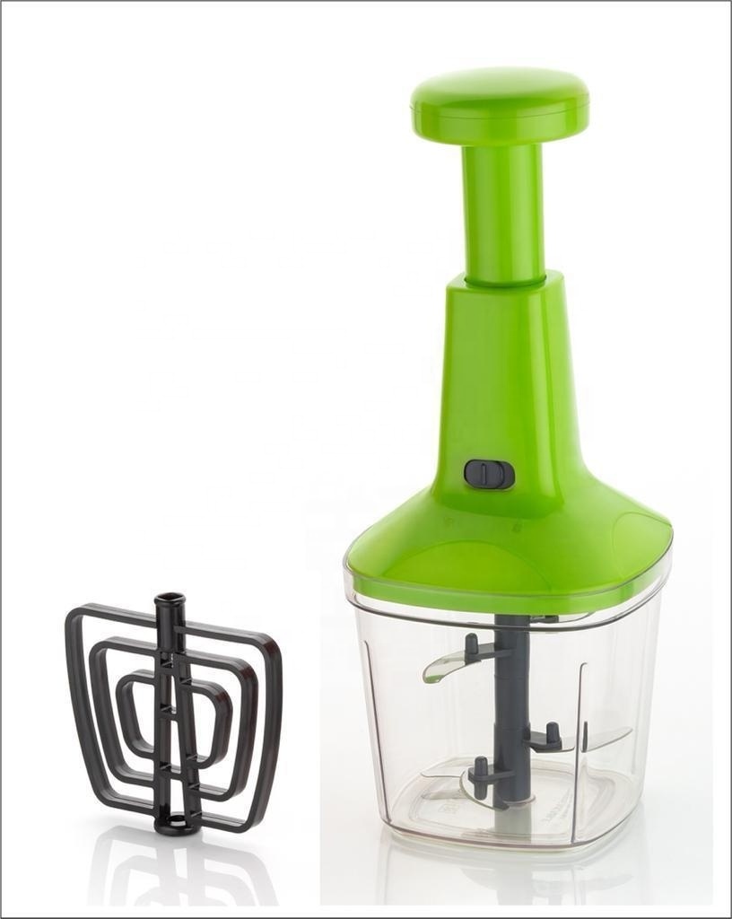 Portable Manual Hand Food Processor Onion Pulling Slicer Salad Vegetable Chopper with storage box