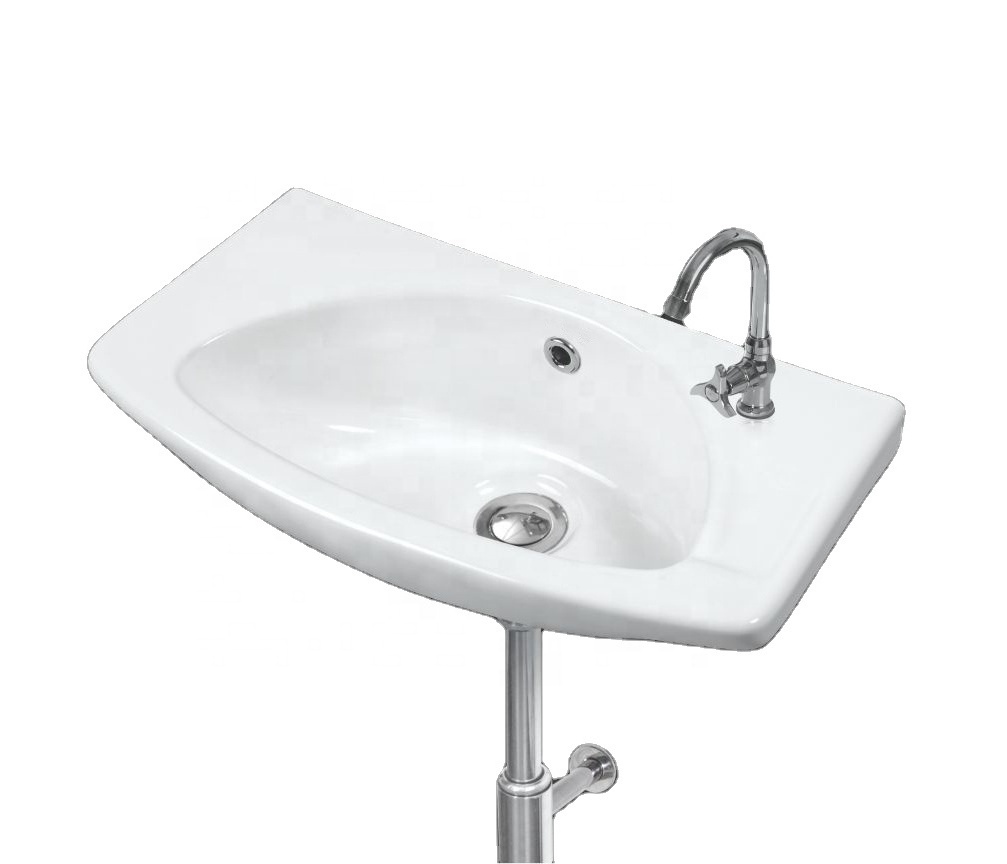 China Ceramic Sanitary Ware Corner Wash Basin For Toilet Triangular Bathroom Small Size Corner Lavabo Sink in Best Rate