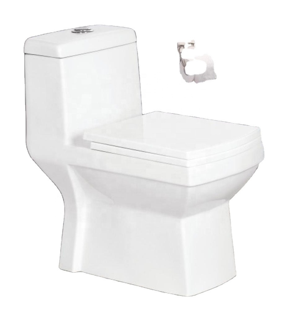 Ceramic Bathroom Toilet Sanitary Ware American Style Standard Toilet One Piece Toilet Water Closet European Western Commode Seat