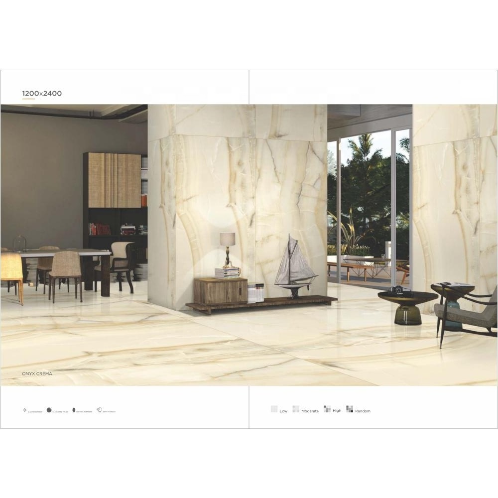 Vistaar Discount Glossy Glazed Polished 120x240 Porcelain Tile 1200x2400mm White Slab  Marble Look Porcelain Floor Tiles