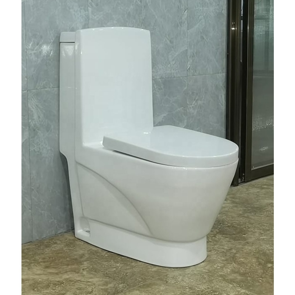 Bathroom Sanitary Ware Products Western Commode Water Closet Modern White Bathroom Ceramic One Piece Toilet Bowl Wc