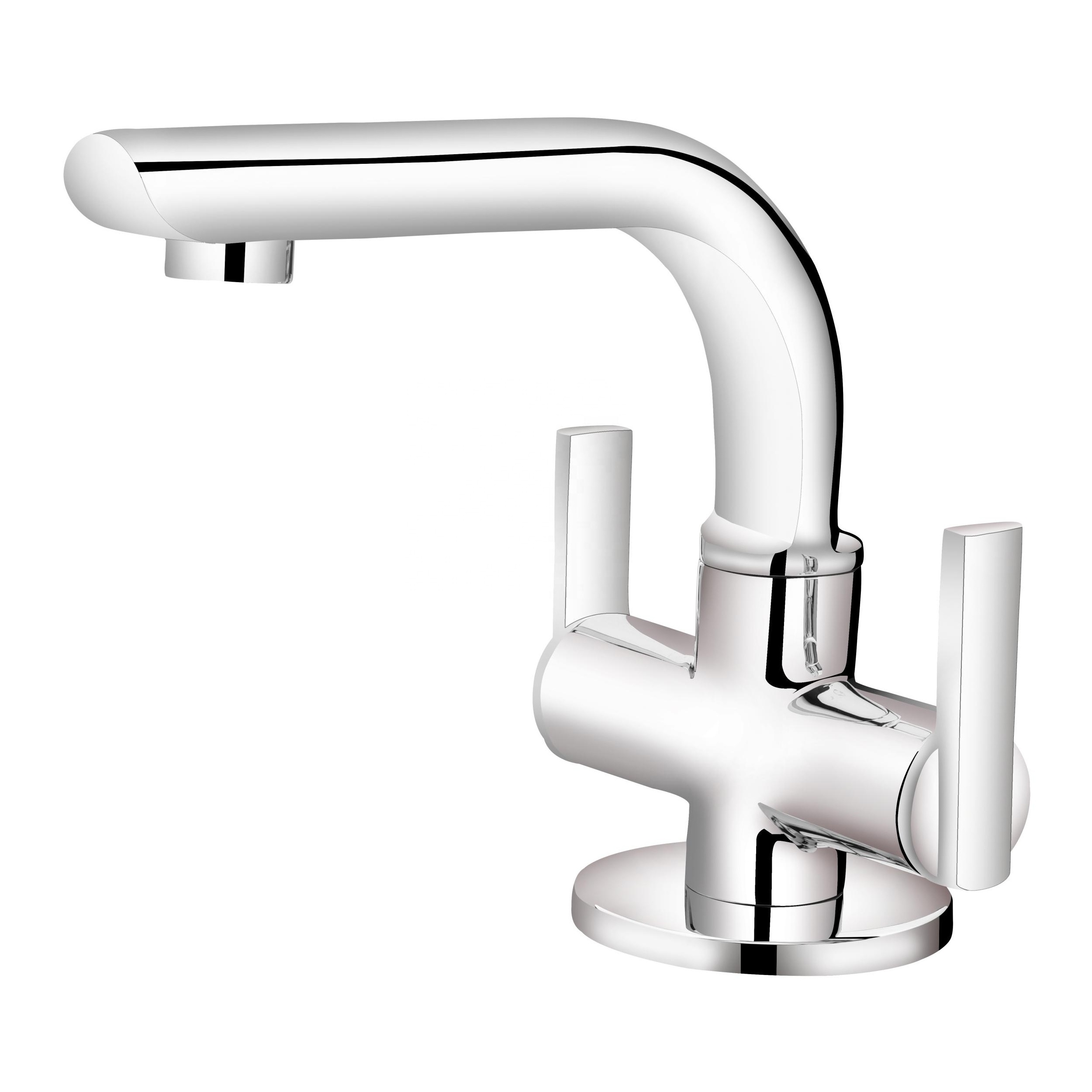 China Tap Water Hot Cold Wall Mounted Expose Part of Single Lever Sink Mixer Concealed Wall Mounted Bathroom Faucet From China