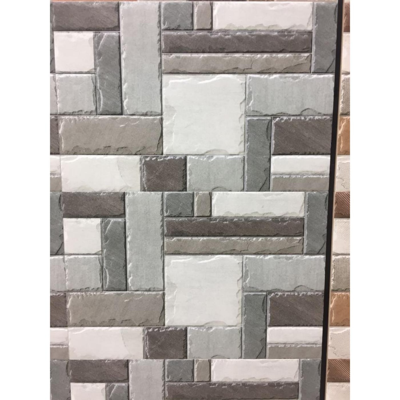 Hand Made Home Use Linear Brick Designer Exterior Elevation In Stock Glazed Indian Ceramic Wall Tiles 300x600 mm 30x60cm 12x24in