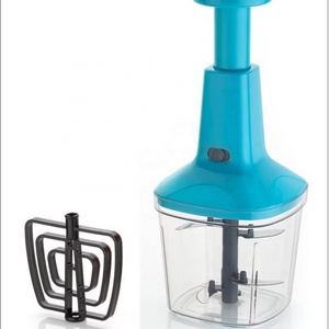 Portable Manual Hand Food Processor Onion Pulling Slicer Salad Vegetable Chopper with storage box