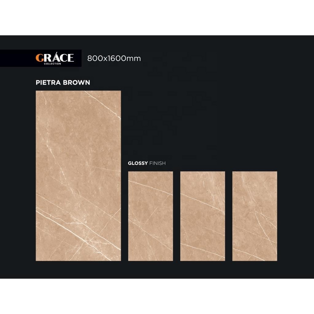 Opal Grey: 80x160cm Marble Polished Porcelain Tiles - 800x1600mm, High-Quality Indian Glossy Tiles for Wall and Floor Usage