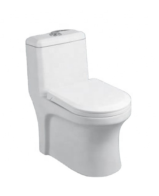 Top-Selling Luxury One-Piece Toilet - Discounted Ceramic Bathroom Sanitary Ware Square Bowl Water Closet Chair in White