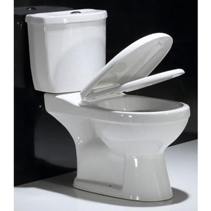 Ceramic Bathroom Sanitary Ware Slowdown Seat Cover Dual Flush Two Piece Water Closet Commode Toilet Aqua Pan Model