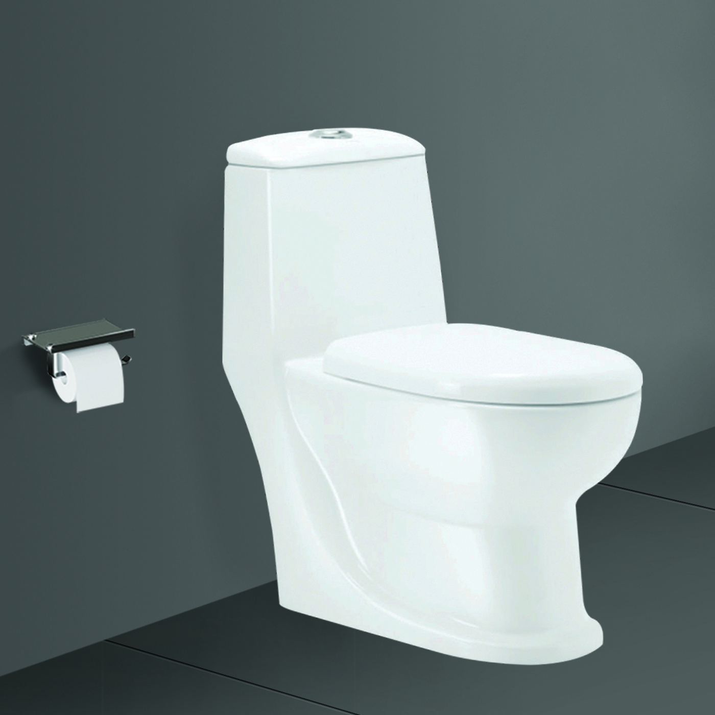 Bathroom Sanitary Ware Products Western Commode Water Closet Modern White Bathroom Ceramic One Piece Toilet Bowl Wc