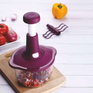 Vistaar Export Quality Fruit Dicer: New Stainless Steel Blade Manual Handheld Food Chopper. Vegetable Onion Press Push Chopper