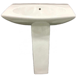 Best Quality Indian Vitreous China Hand Wash Pedestal Basin/Lavabo Sink from Vistaar Brand Smiley Morning Sanitaire Product