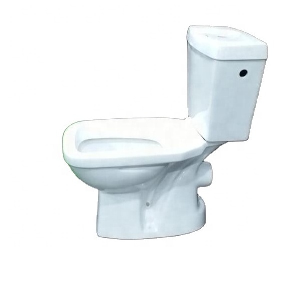 Sanitary wares Ghana Wash Down Two Piece Square Shape Toilet India Make Water Closet Close Coupled WC Toilets Bowl for Africa