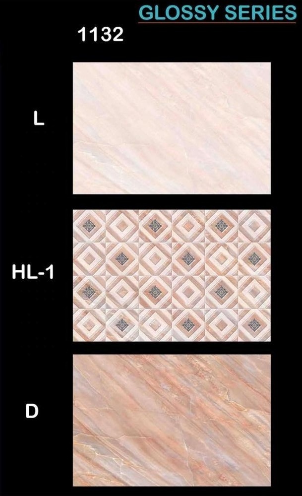 3D Flower Pattern 30x60 Matt Beige Color Ceramic Wall Shower Tile for Bathroom and Kitchen Glossy Glazed Polished Wall TIles