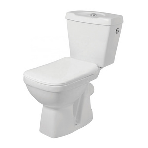 Sanitary wares Ghana Wash Down Two Piece Square Shape Toilet India Make Water Closet Blue/Pink Color WC Toilets Bowl for Africa