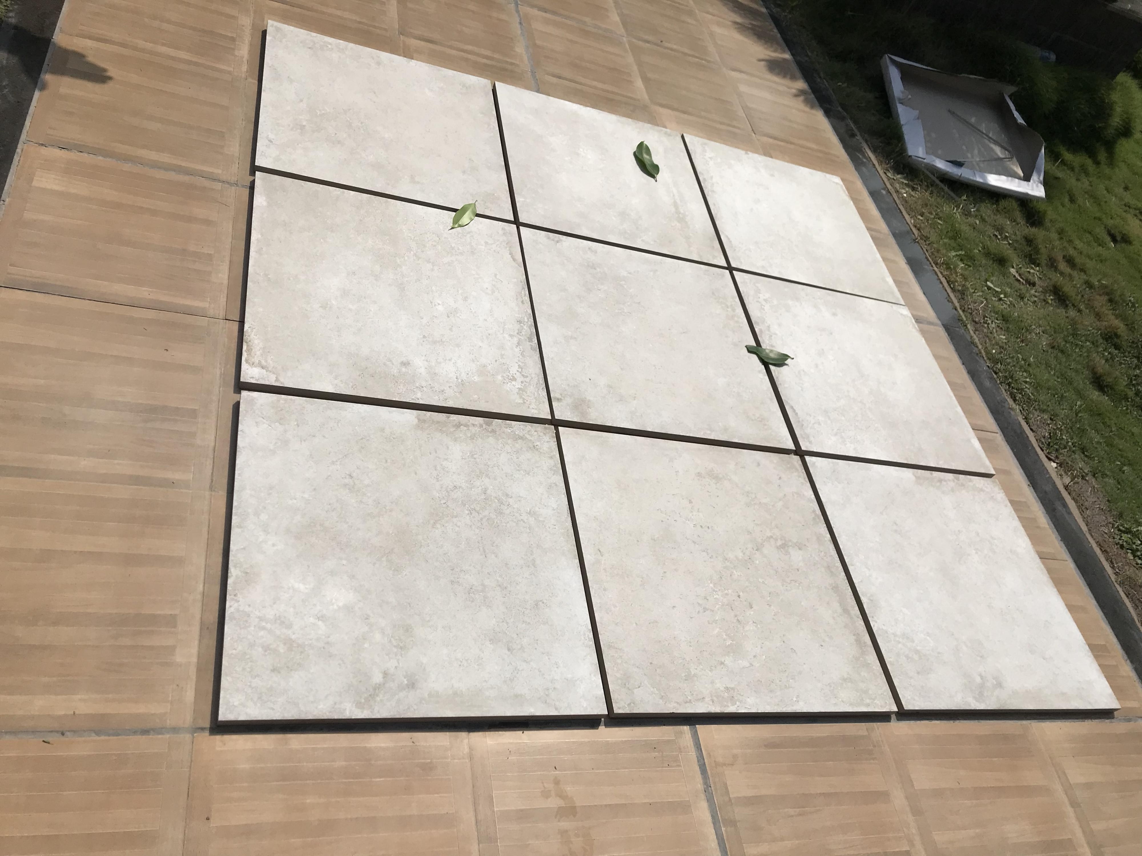 Tiles For Car Parking 20mm COTTO ASH Design Porcelain Outdoor Heavyduty Non Slip Matt Interlocking Rectified Floor Tiles