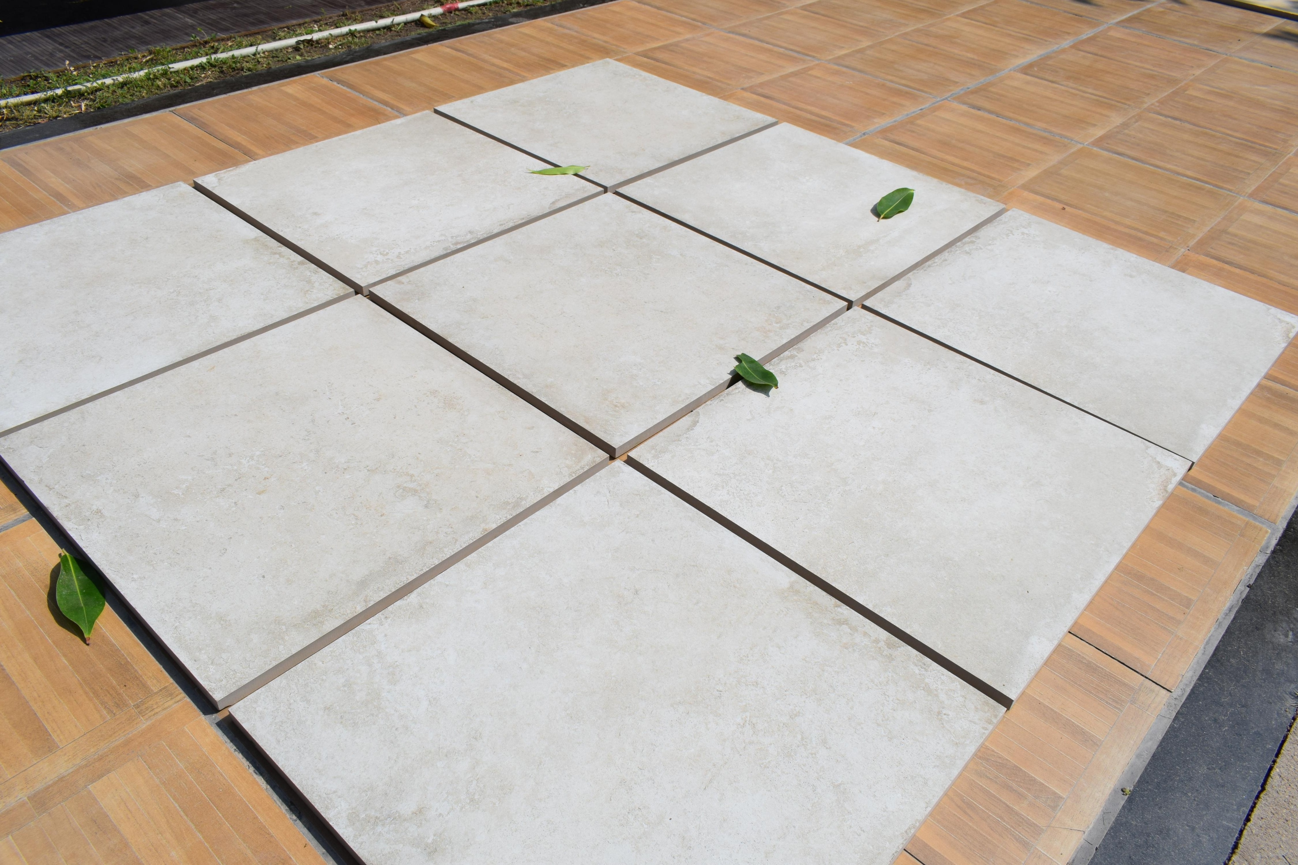 Tiles For Car Parking 20mm COTTO ASH Design Porcelain Outdoor Heavyduty Non Slip Matt Interlocking Rectified Floor Tiles