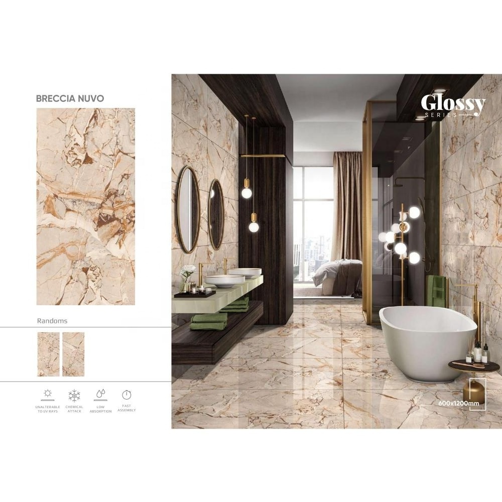 60X120 Wholesale Shower Canyon Grey Onyx Ceramic Wall 24x48 Porcelain 9mm Thickness Glossy 600x1200 Glazed Floor Tiles Designs