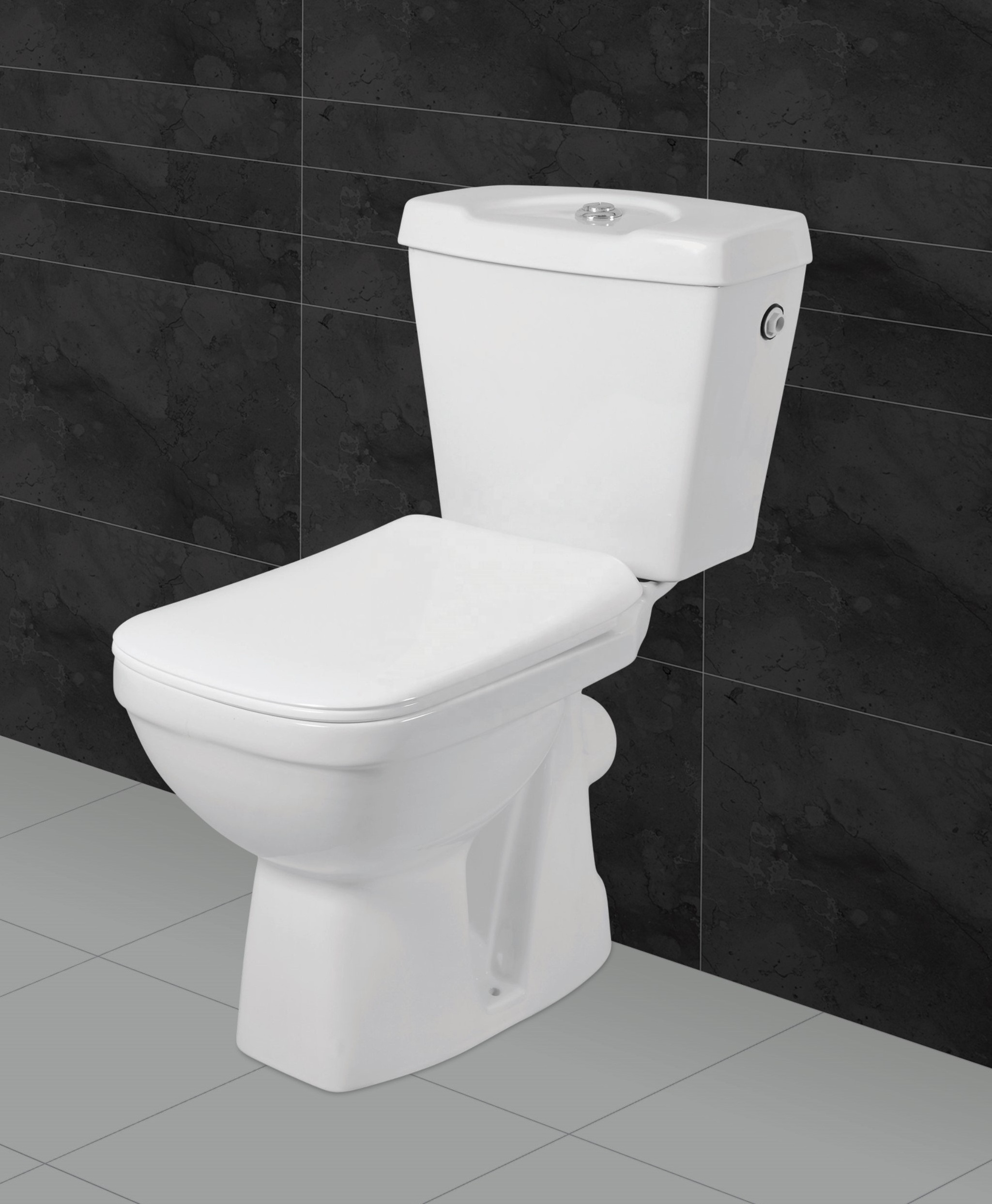 Guangzhou High Quality Ceramic Aqua Sanitary Ware Two Piece Water Closet Public Toilet With Dual Flushing Water Closet Seat