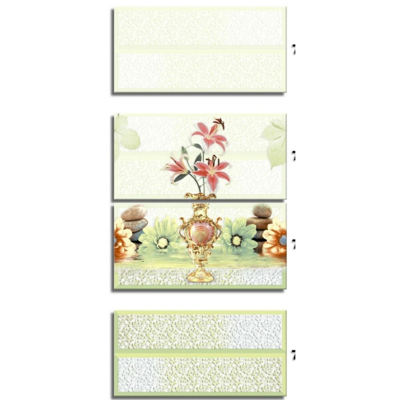 12 X 24 Inch Ceramic Wall Tile for Kitchen and Bathroom Decorative Porcelain Glossy 30x60 Glazed Digital Glossy 300x600 Tiles