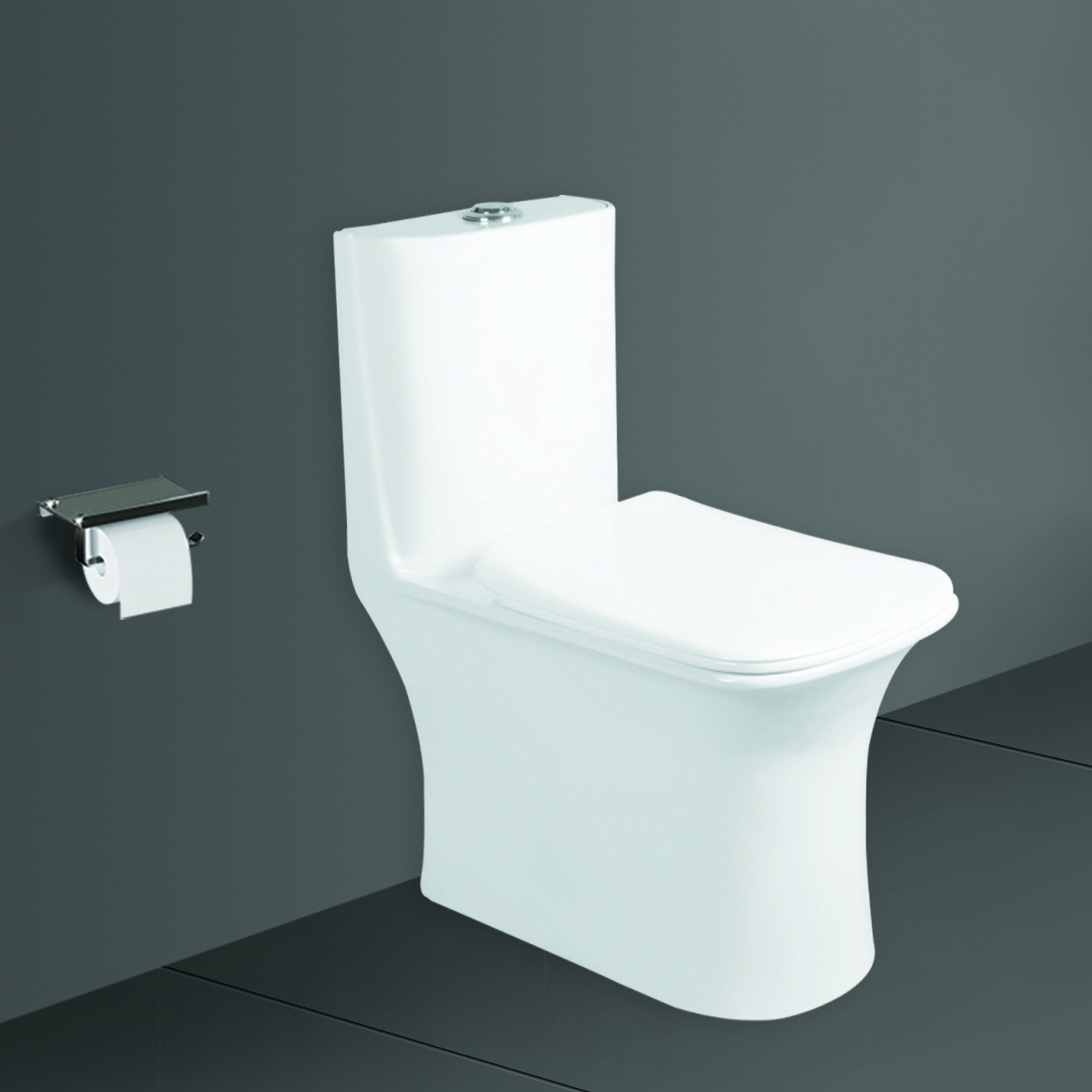 Bathroom Sanitary Ware Products Western Commode Water Closet Modern White Bathroom Ceramic One Piece Toilet Bowl Wc