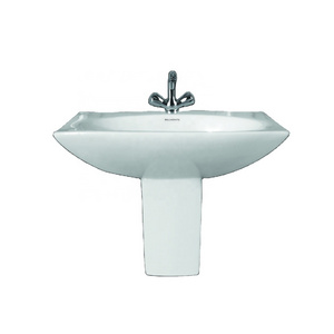 Gorgeous Design Ceramic Wash Basin with Half Pedestal Lavabo Sink Stand Basin, Excellent Quality at a Cheap Price for Hand Wash