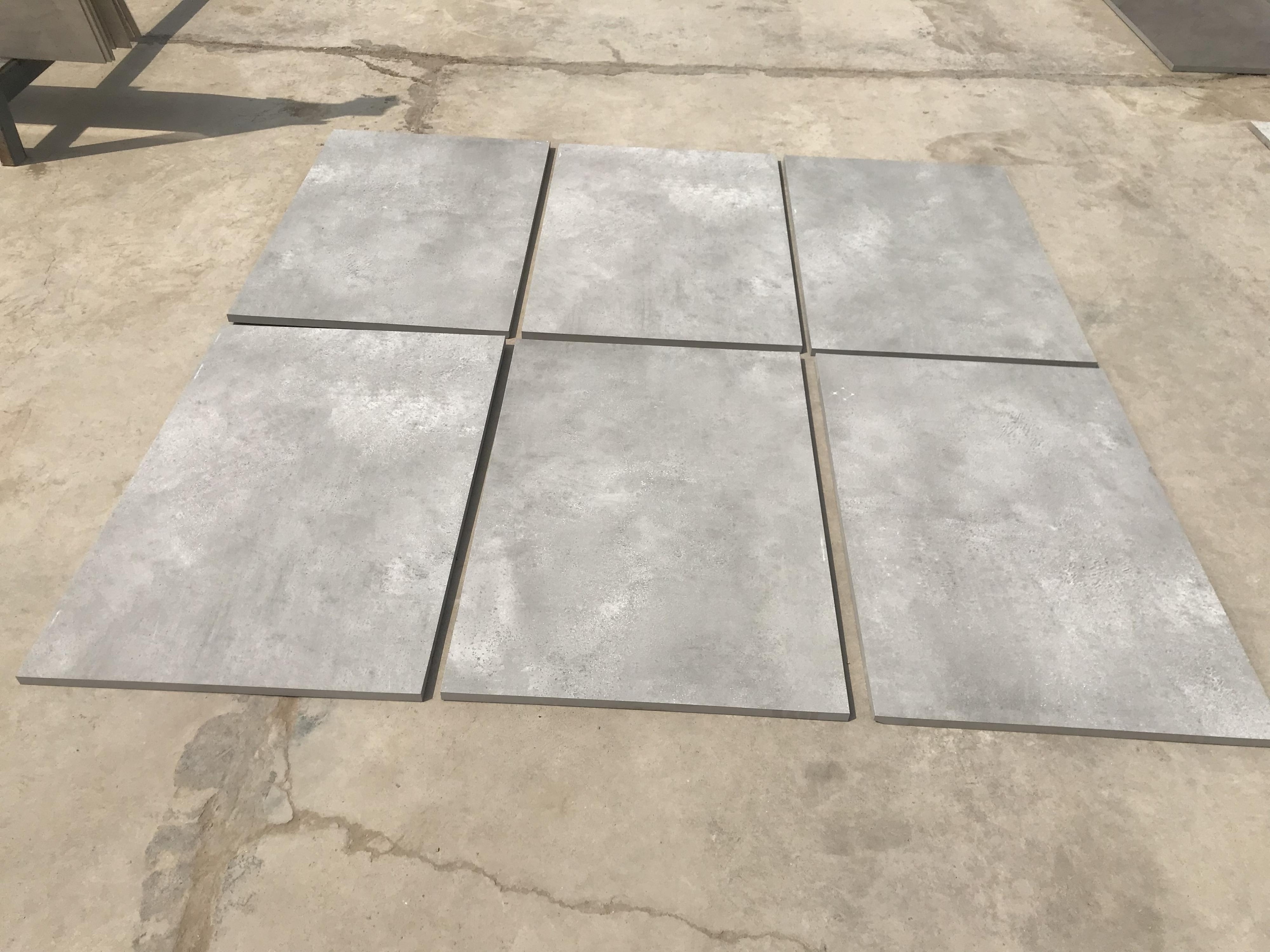 Realgres 60x60 Rustic Rough Full Body Granite Cheap Grey 20mm Outdoor Garden Patio Porcelain R11 Floor Tiles On Concrete Slab