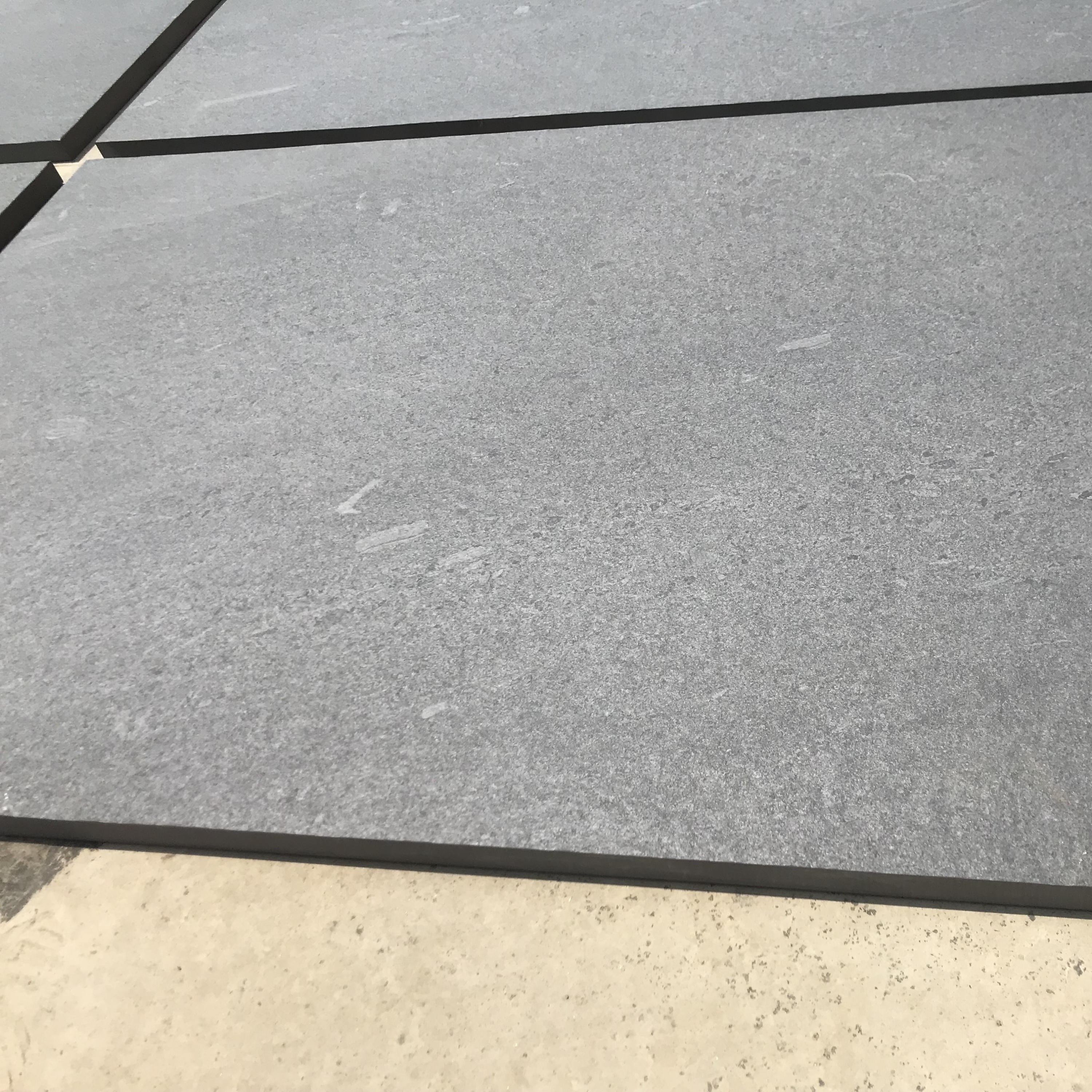 Outdoor 600*900 mm Exterior 20mm Non-Slip Floor Wall Outside Matt Surface 2cm Full Body Earthan Dark Gray Cement Rough Tiles