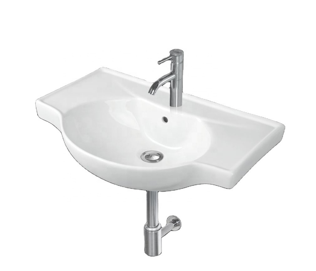 Globally Supply Bathroom Use Sanitary Ware White Ceramic High Quality Wall Hung Wash Basin