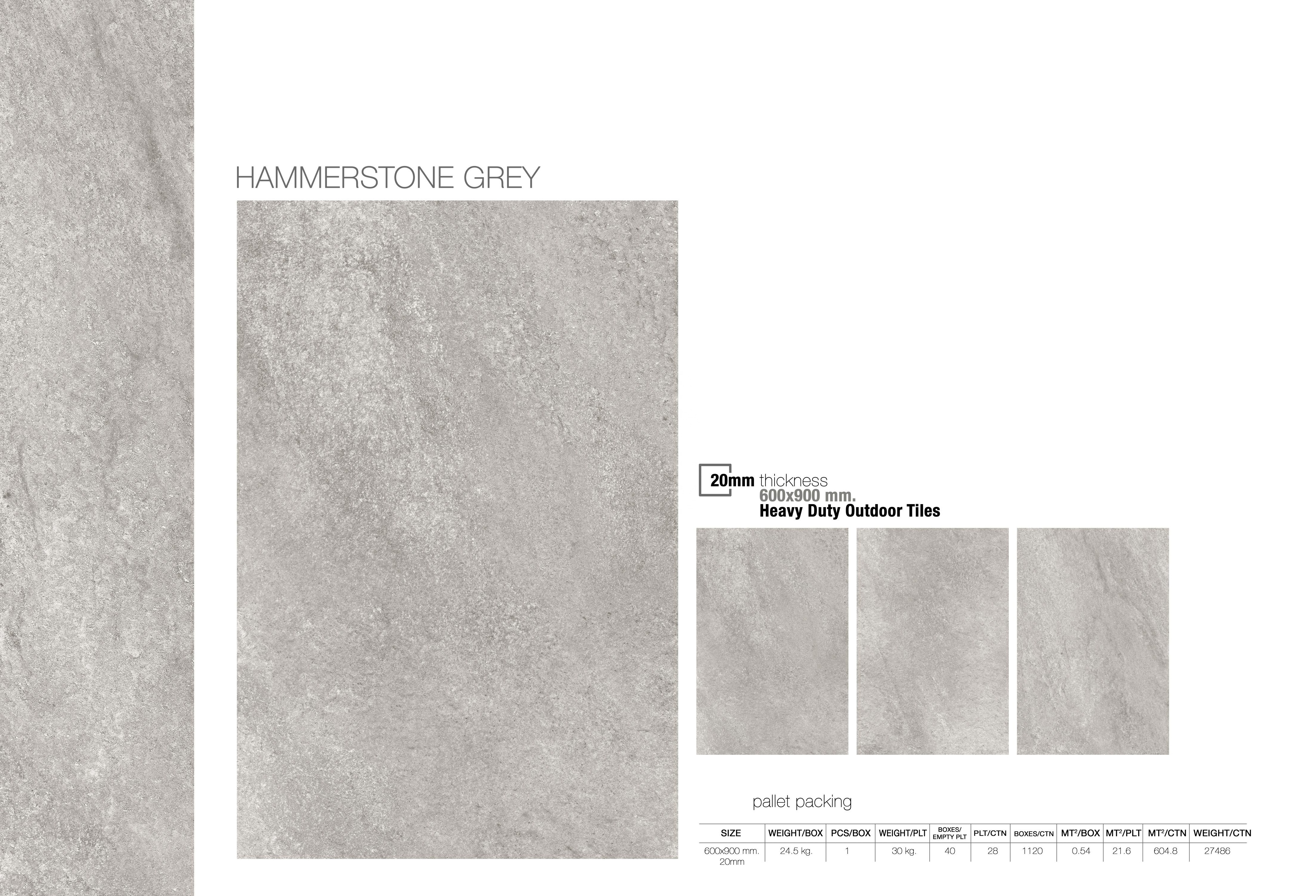 R11 Rectified Interlocking Heavyduty Porcelain Outdoor 600x600mm Flooring Tiles Design Hammer Stone Grey Matt Non Slip Tiles