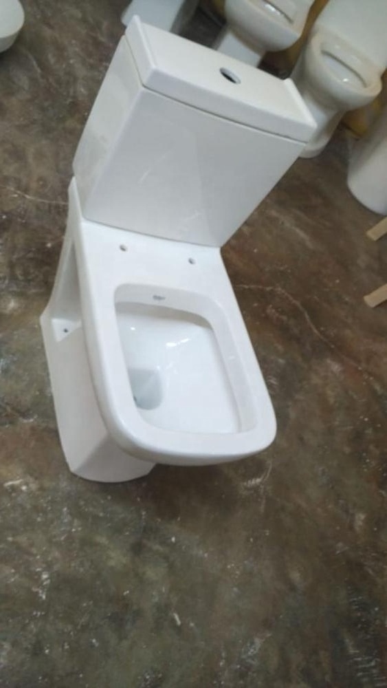 Sanitary wares Ghana Wash Down Two Piece Square Shape Toilet India Make Water Closet Close Coupled WC Toilets Bowl for Africa