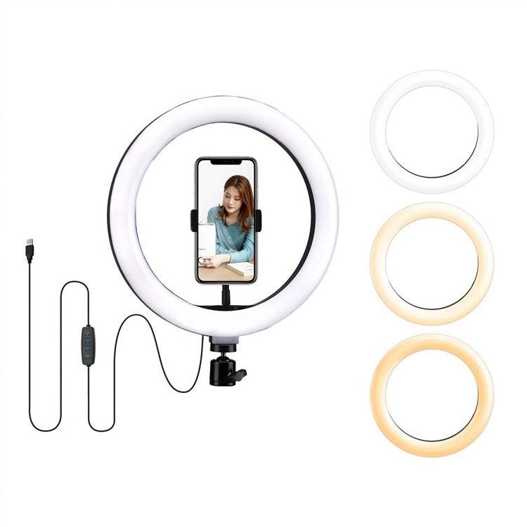 Factory Price Makeup LED Selfie Ring Light with Tripod Stand Phone Holder