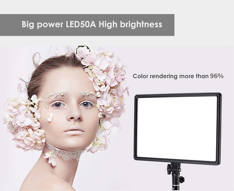 LED Video Light Soft Lighting 3200K-5600K CRI95+ Dimmable LED Panel with LCD Display,