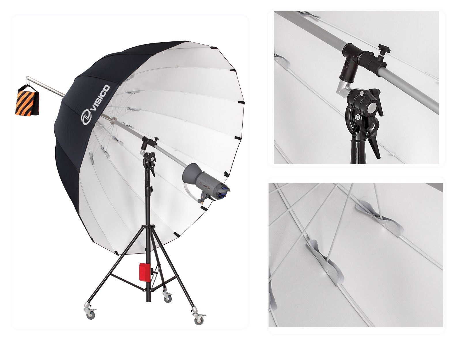 New High Quality Foldable Umbrella Photo Studio Parabolic Softbox Umbrella