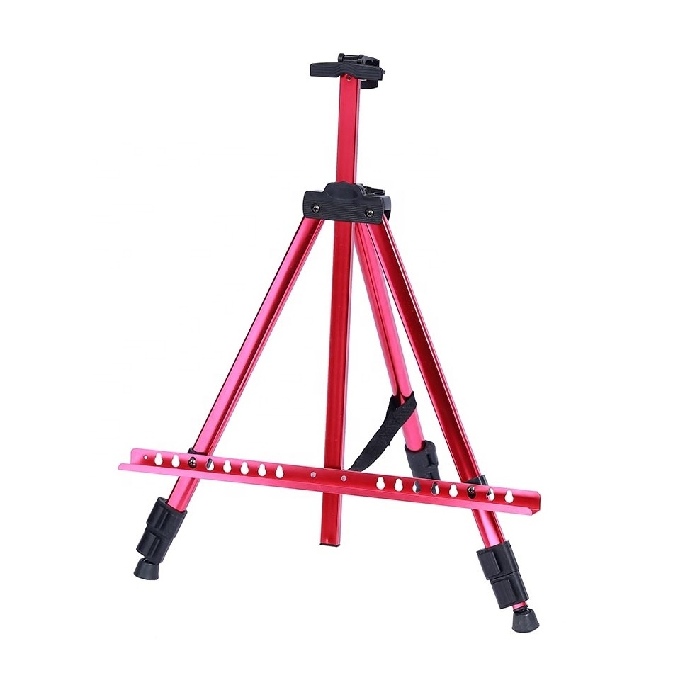 Wholesale Adjustable Small Painting Aluminum Table Top Metal Artist Studio Tripod Stand Art Easel